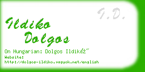 ildiko dolgos business card